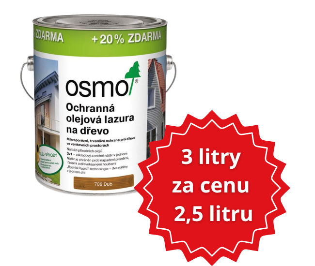 3 litry za cenu 2,5 litru ikona 706 dub